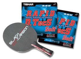 Pro Special: Tibhar Black Carbon with Tibhar Rapid D.TecS rubber