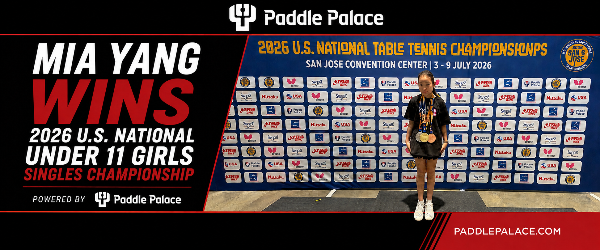 From Promise to Champion: Paddle Palace’s Mia Yang Captures U.S. National Title
