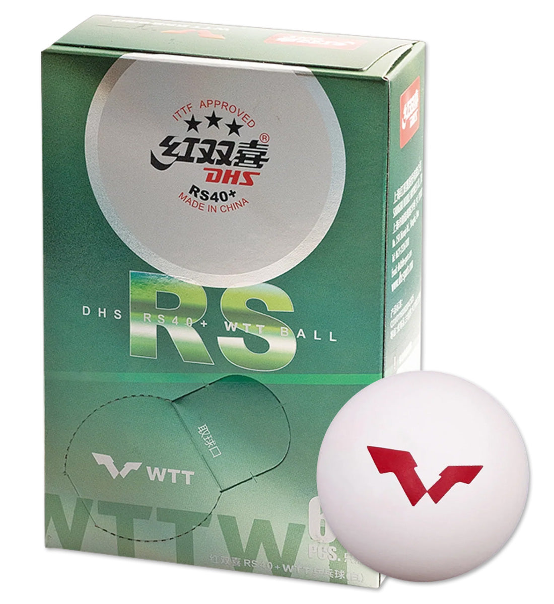DHS WTT 3-Star RS40+ ball - box 2