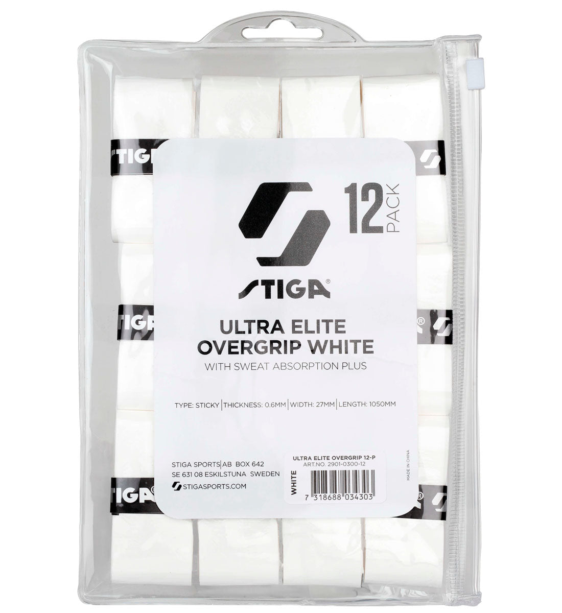 Stiga Ultra Elite Overgrip [12-Pack]