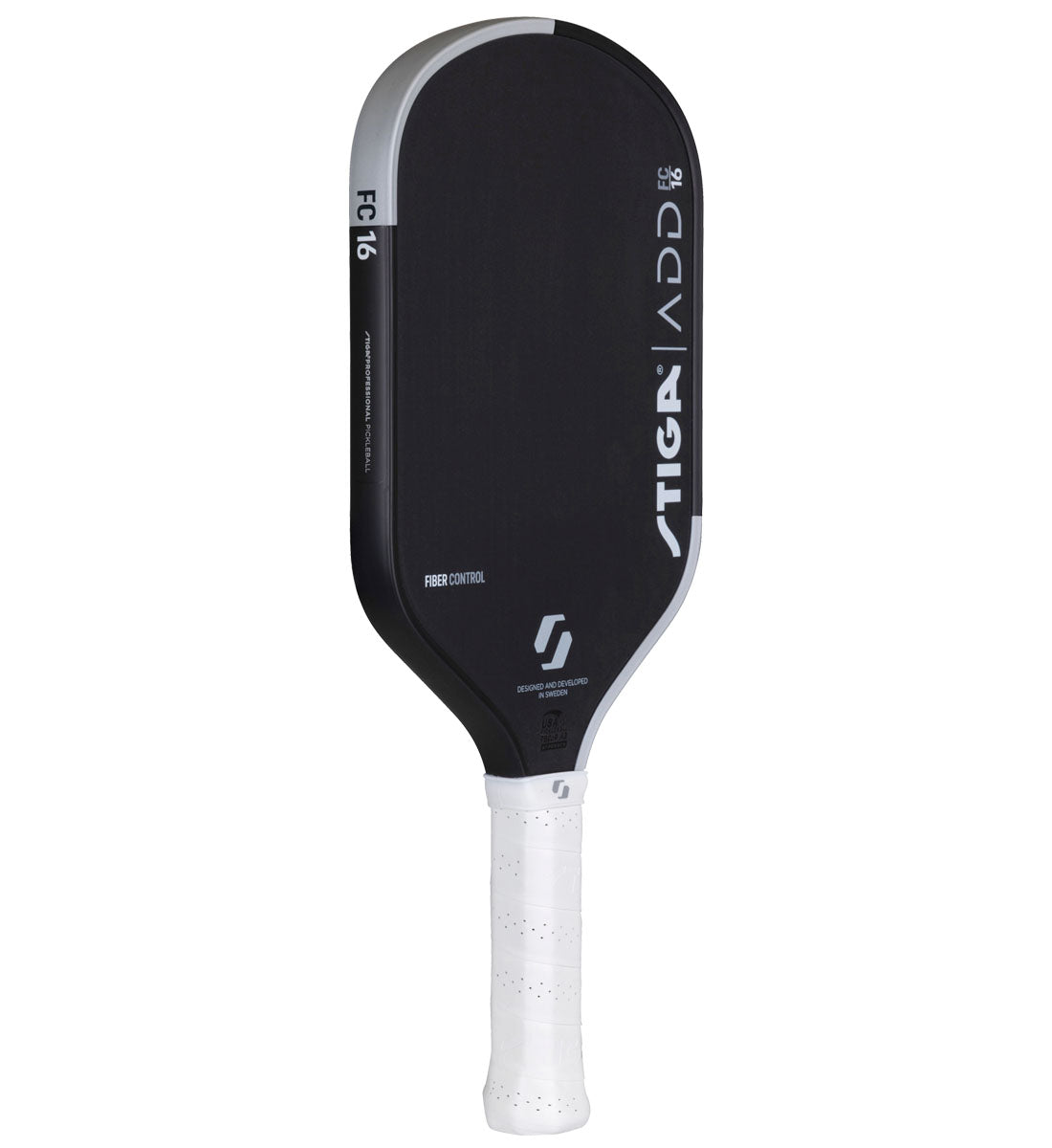 Stiga ADD 16 Hybrid Fiber Control Pickleball Paddle - side front