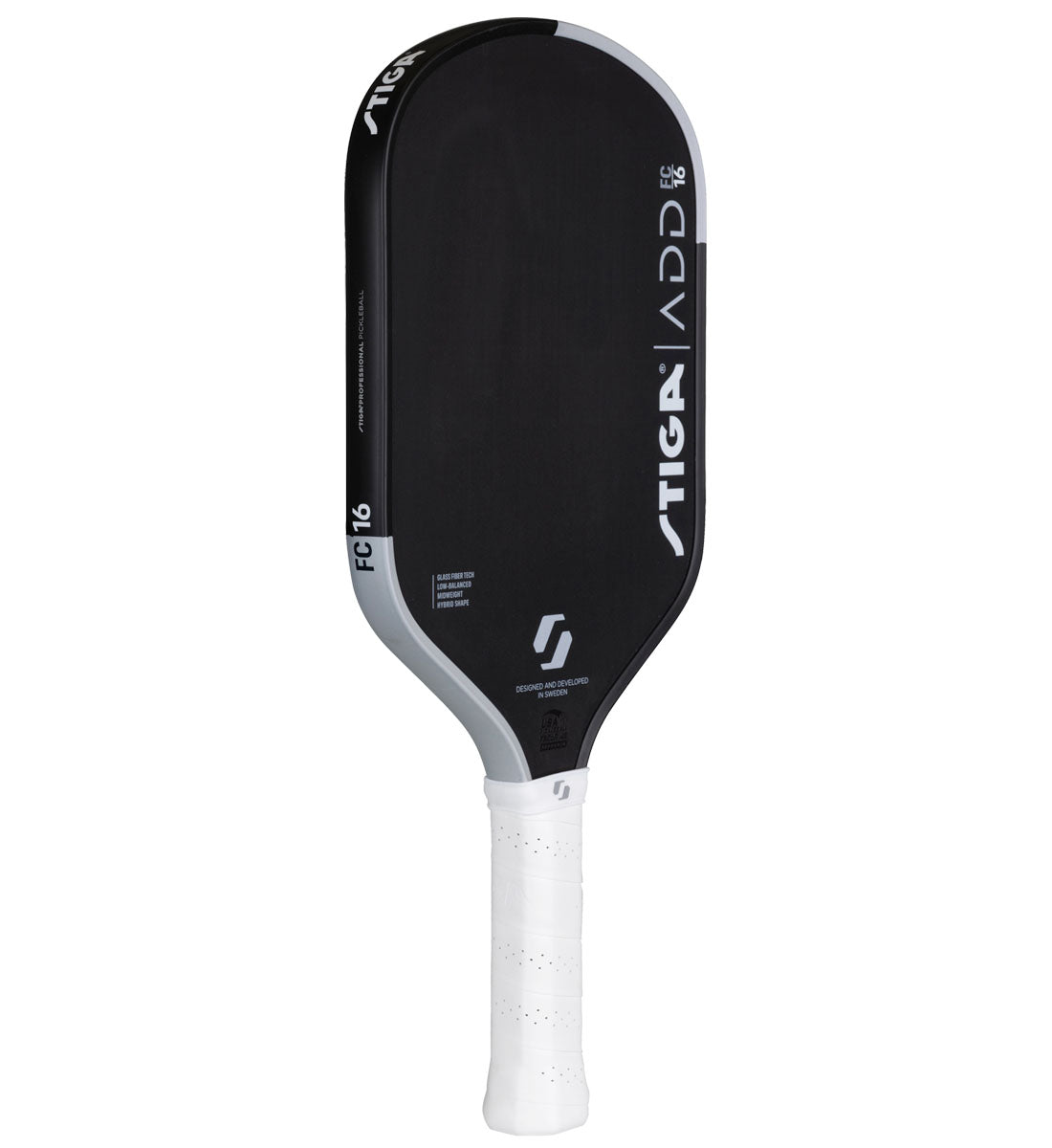 Stiga ADD 16 Hybrid Fiber Control Pickleball Paddle - side back