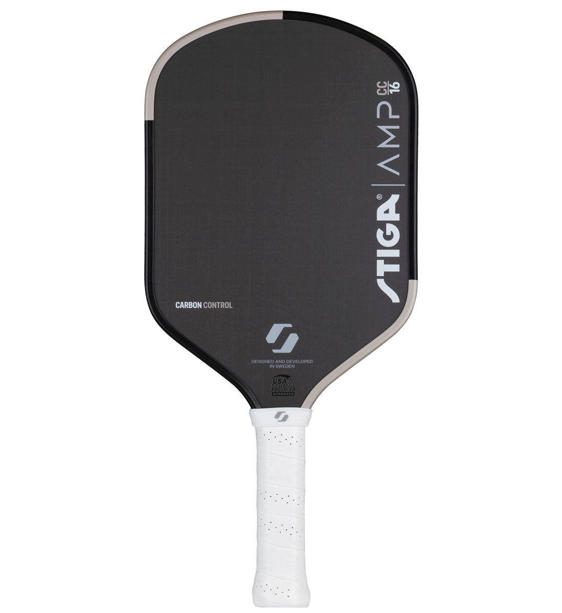 Stiga AMP 16 Hybrid Carbon Control Pickleball Paddle - front
