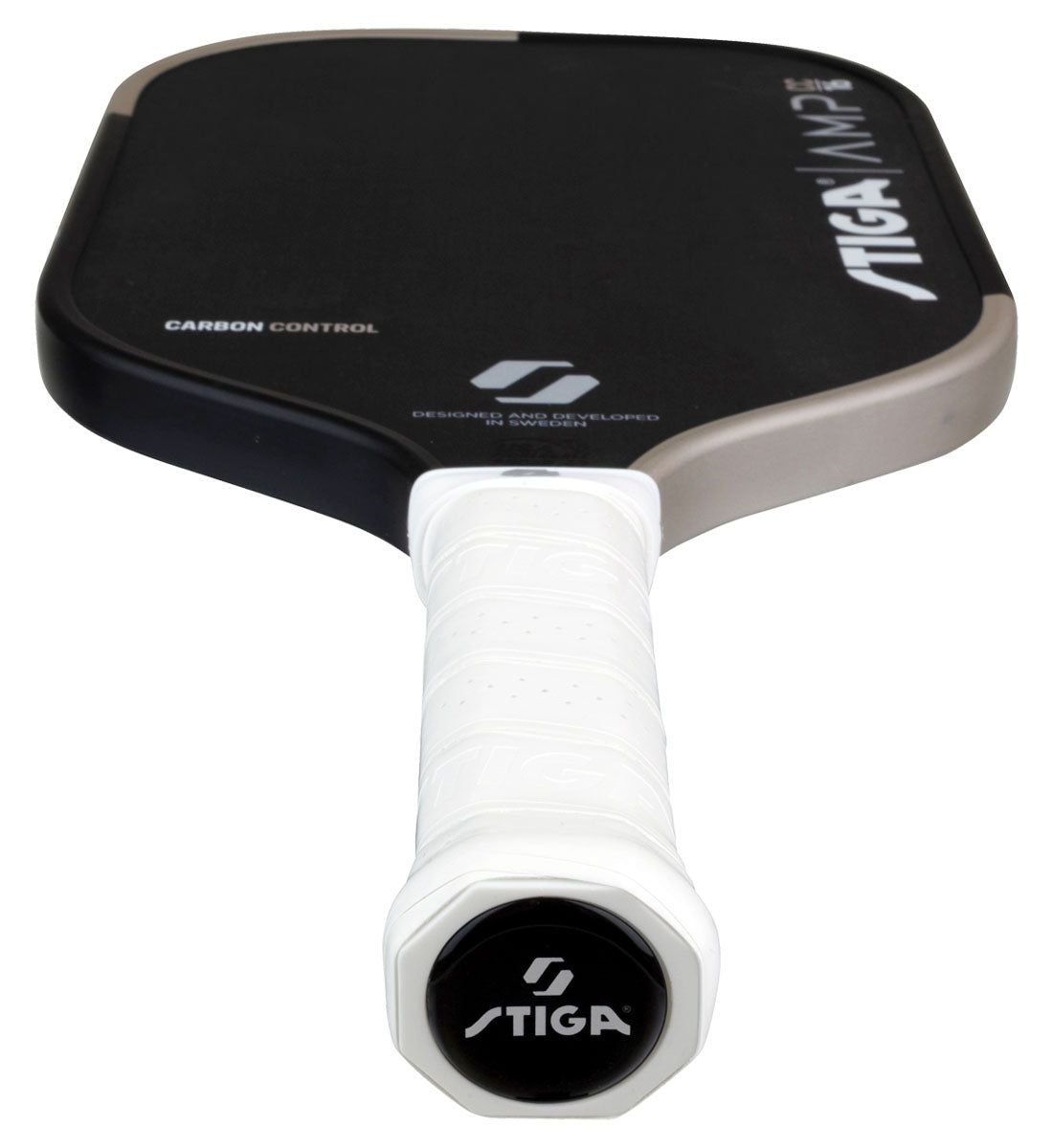 Stiga AMP 16 Hybrid Carbon Control Pickleball Paddle - handle