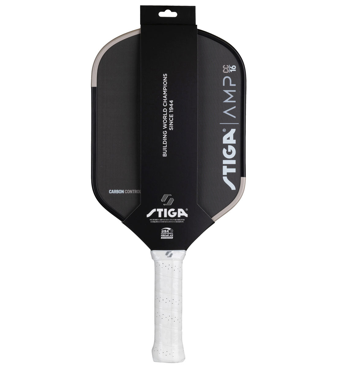 Stiga AMP 16 Hybrid Carbon Control Pickleball Paddle - package