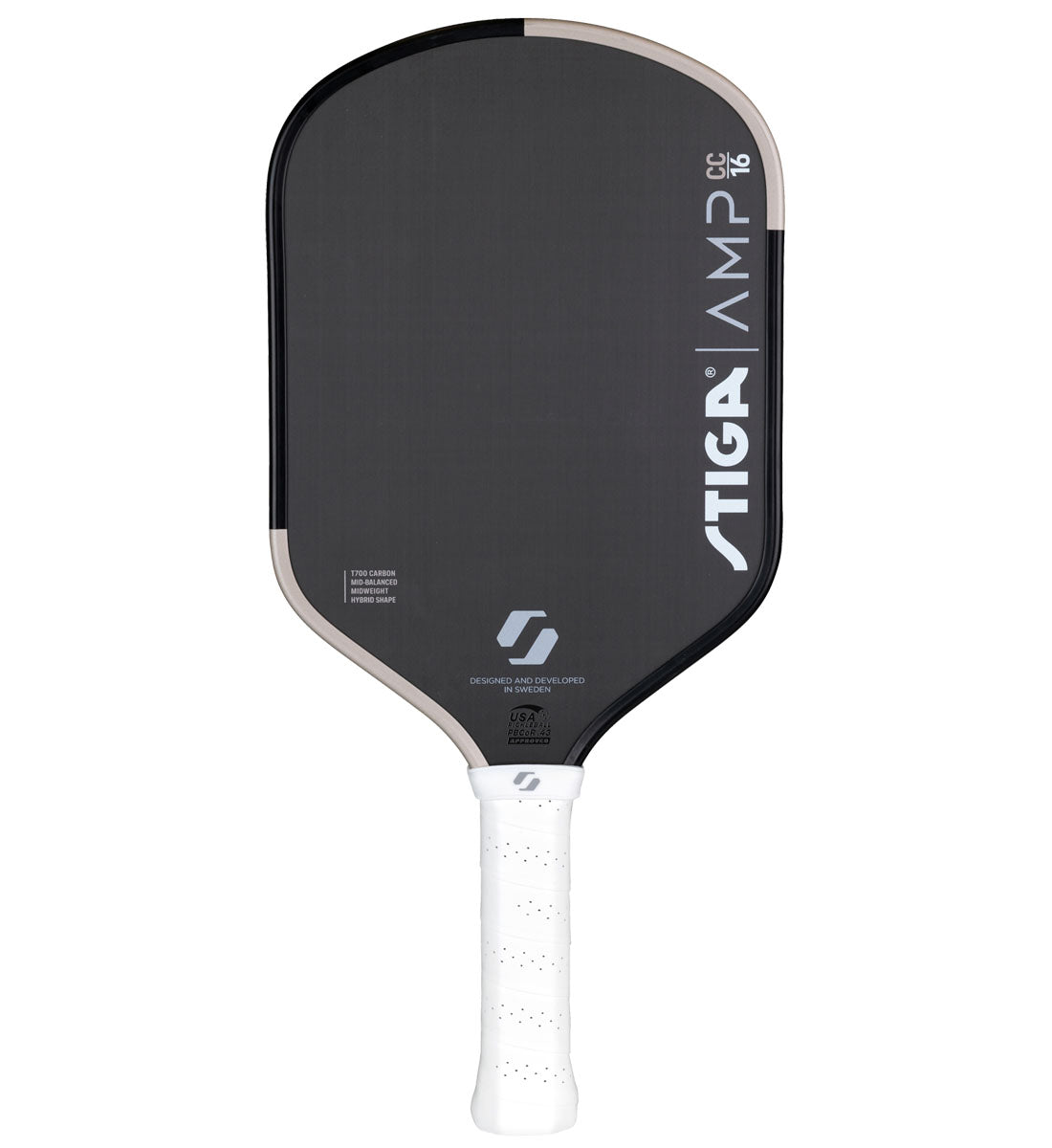 Stiga AMP 16 Hybrid Carbon Control Pickleball Paddle - back