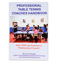 Professional Table Tennis Coaches Handbook