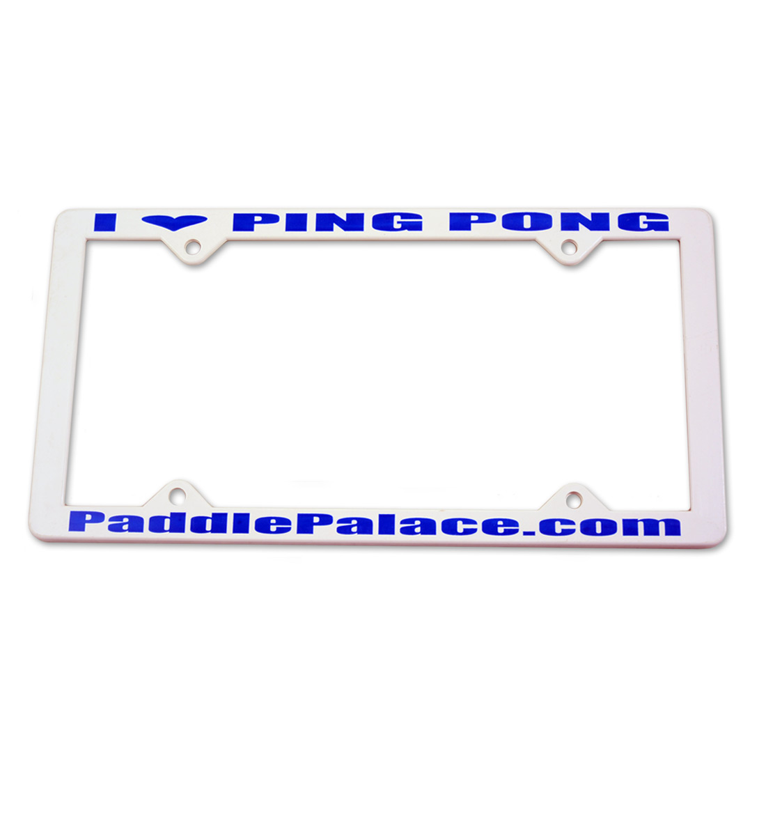 License Plate Frame - I Love Ping Pong
