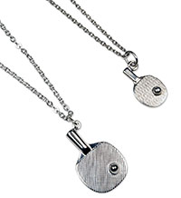 Silver Table Tennis Necklace