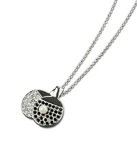 Crystal Table Tennis Necklace
