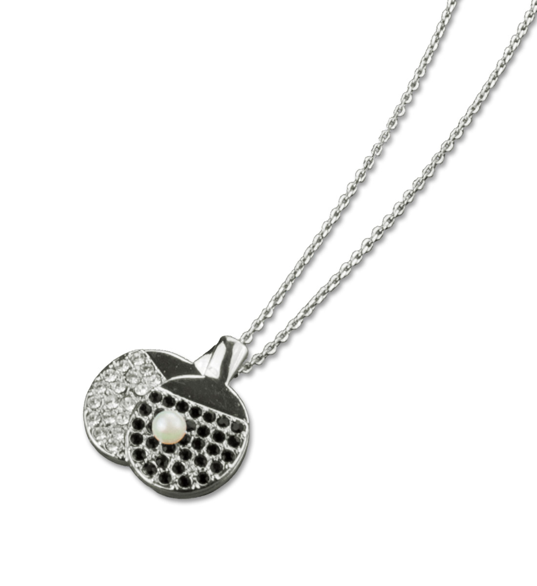 Crystal Table Tennis Necklace