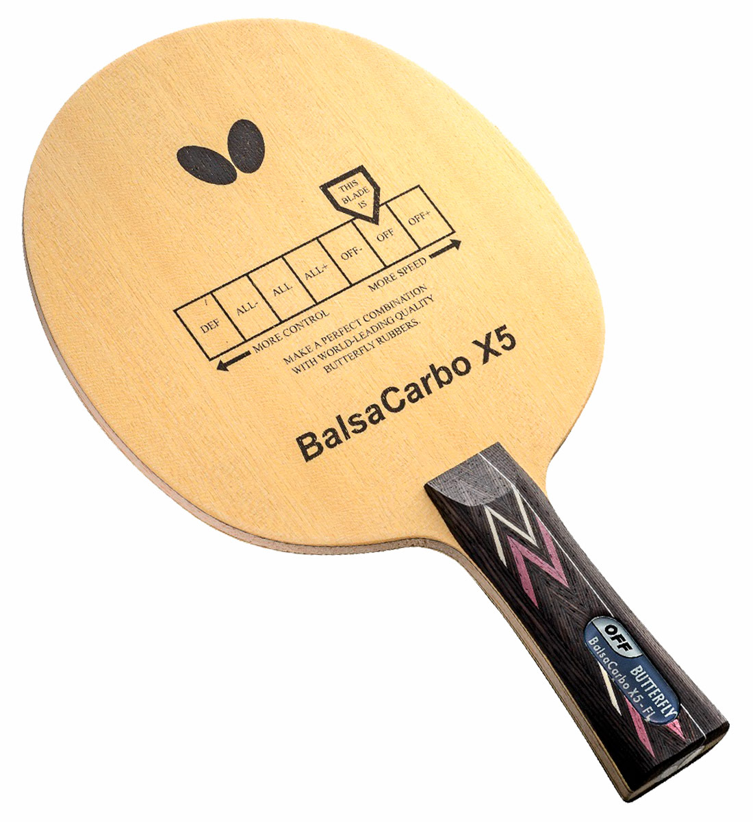 Butterfly Balsa Carbo X5-Paddle Palace