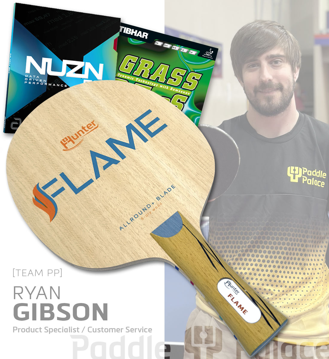 STAFF SPECIAL: Hunter Flame with Andro Nuzn 50 & Tibhar Grass D.TecS